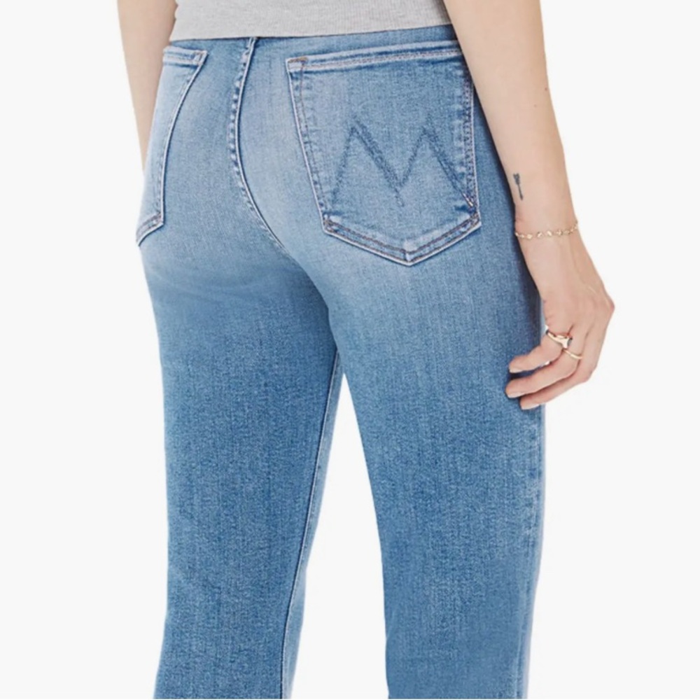 MOTHER Light Blue Straight Leg Jeans